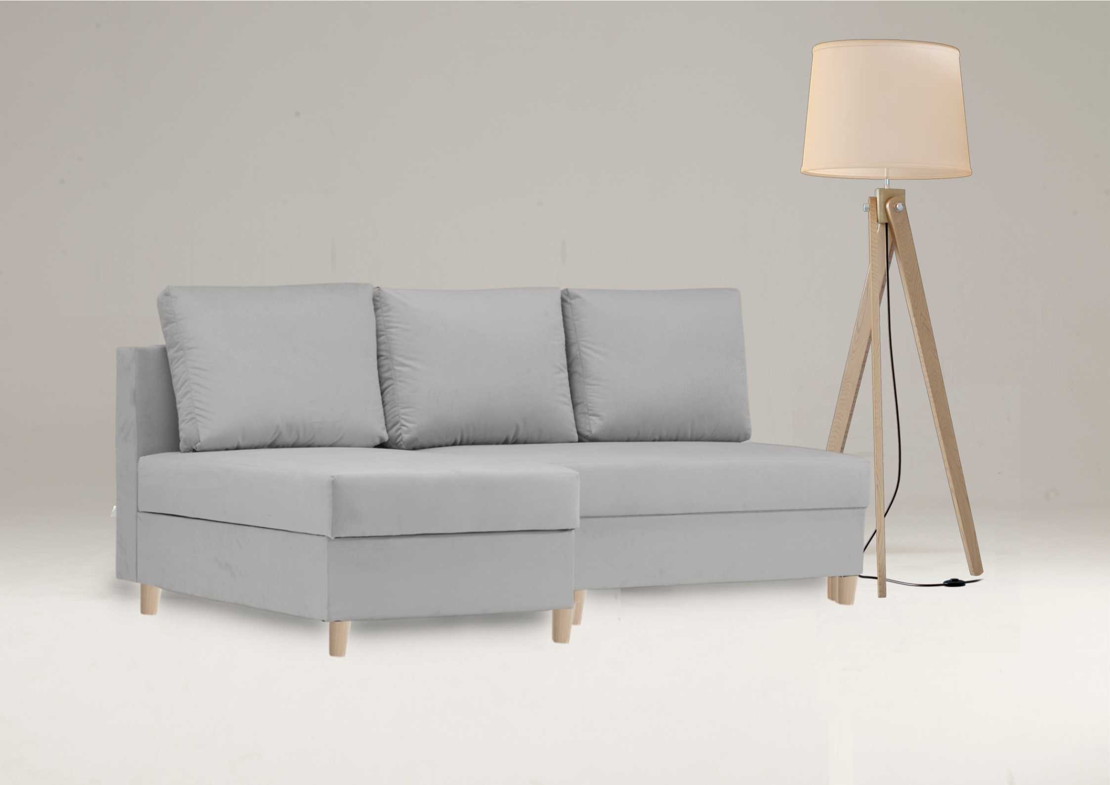 Szary narożnik skandynawski